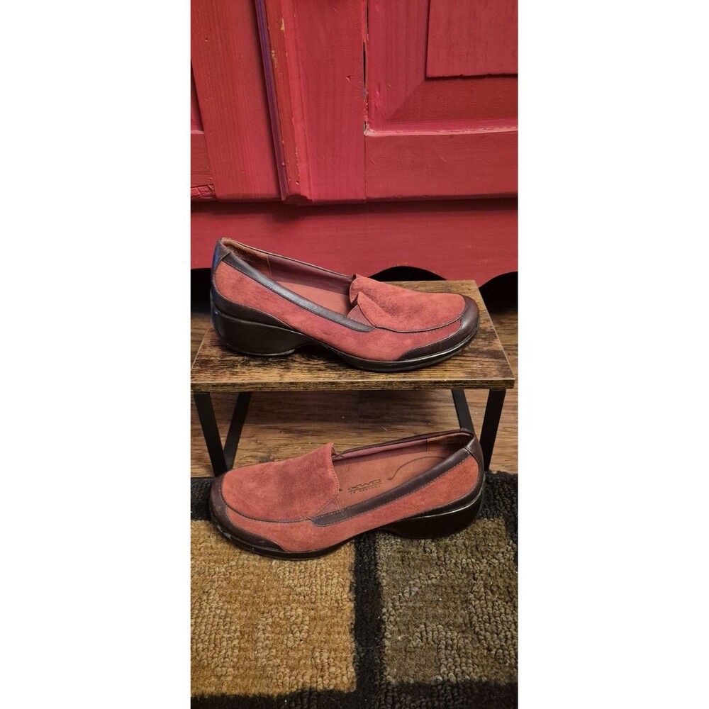 Rockport Size 7M Shoes Deep Orange Suede Loafer Powered by DMX Walking READ